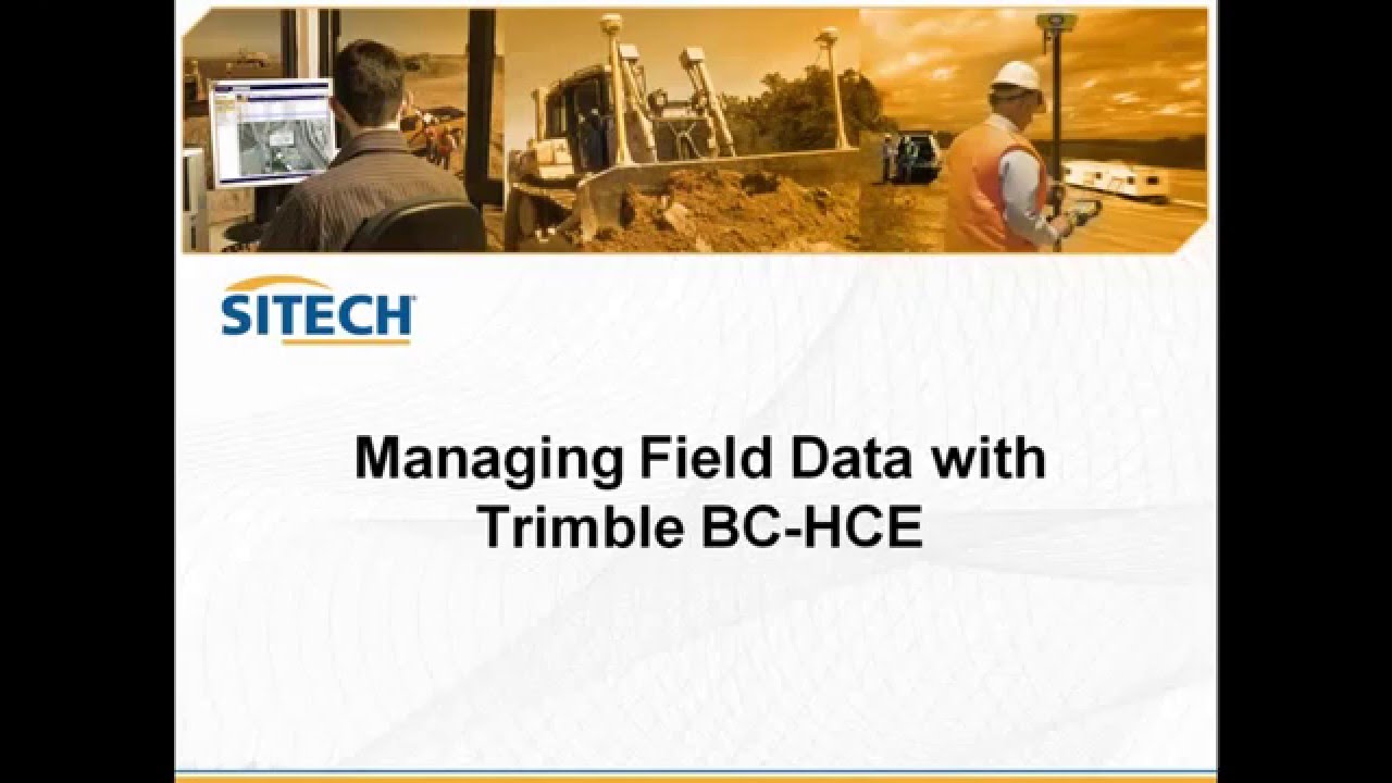 Managing Field Data with Trimble Business Centre - Heavy Construction Edition v3 x