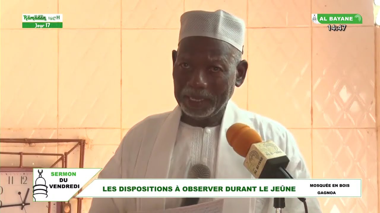 Sermon du vendredi :  les dispositions à observer durant le jeûne