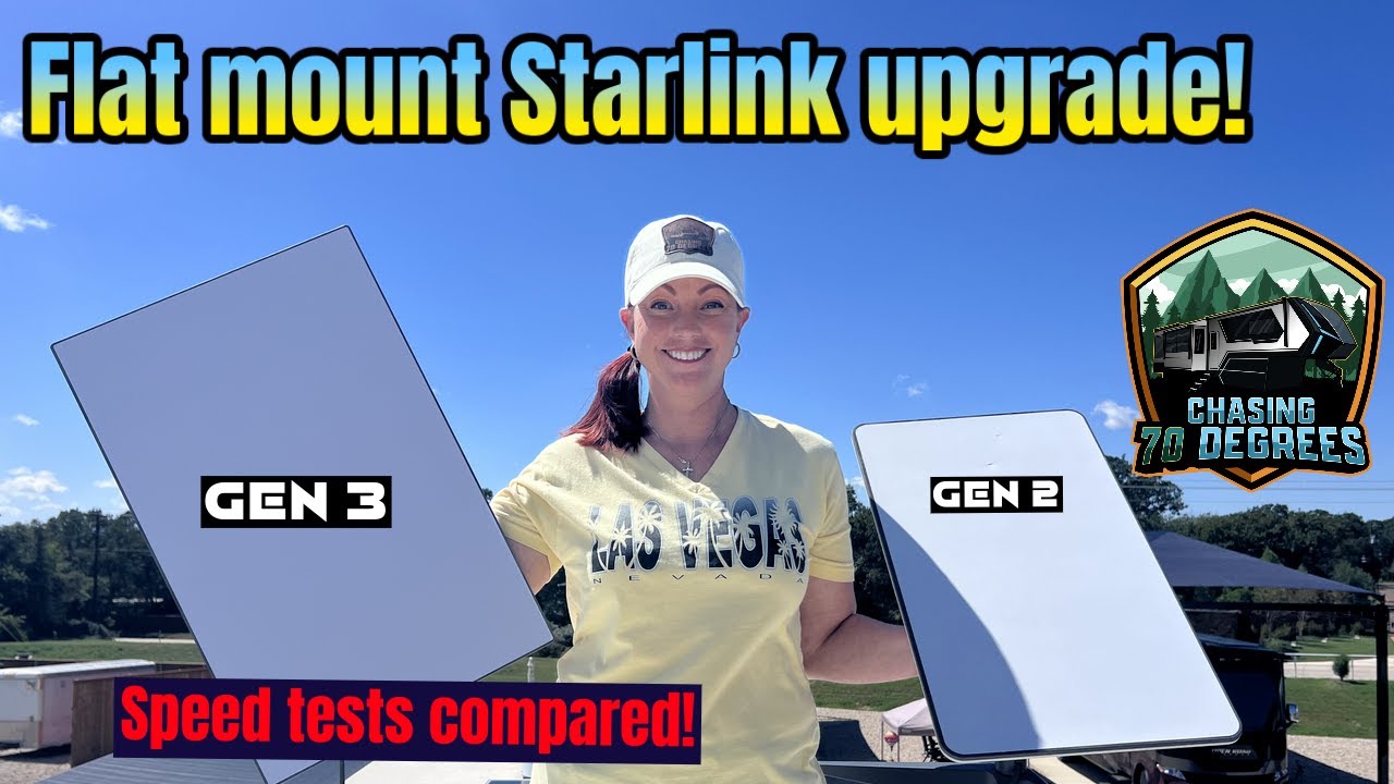 Мы перешли на Gen 3 Starlink и установили его для мобильного Интернета на Brinkley G!