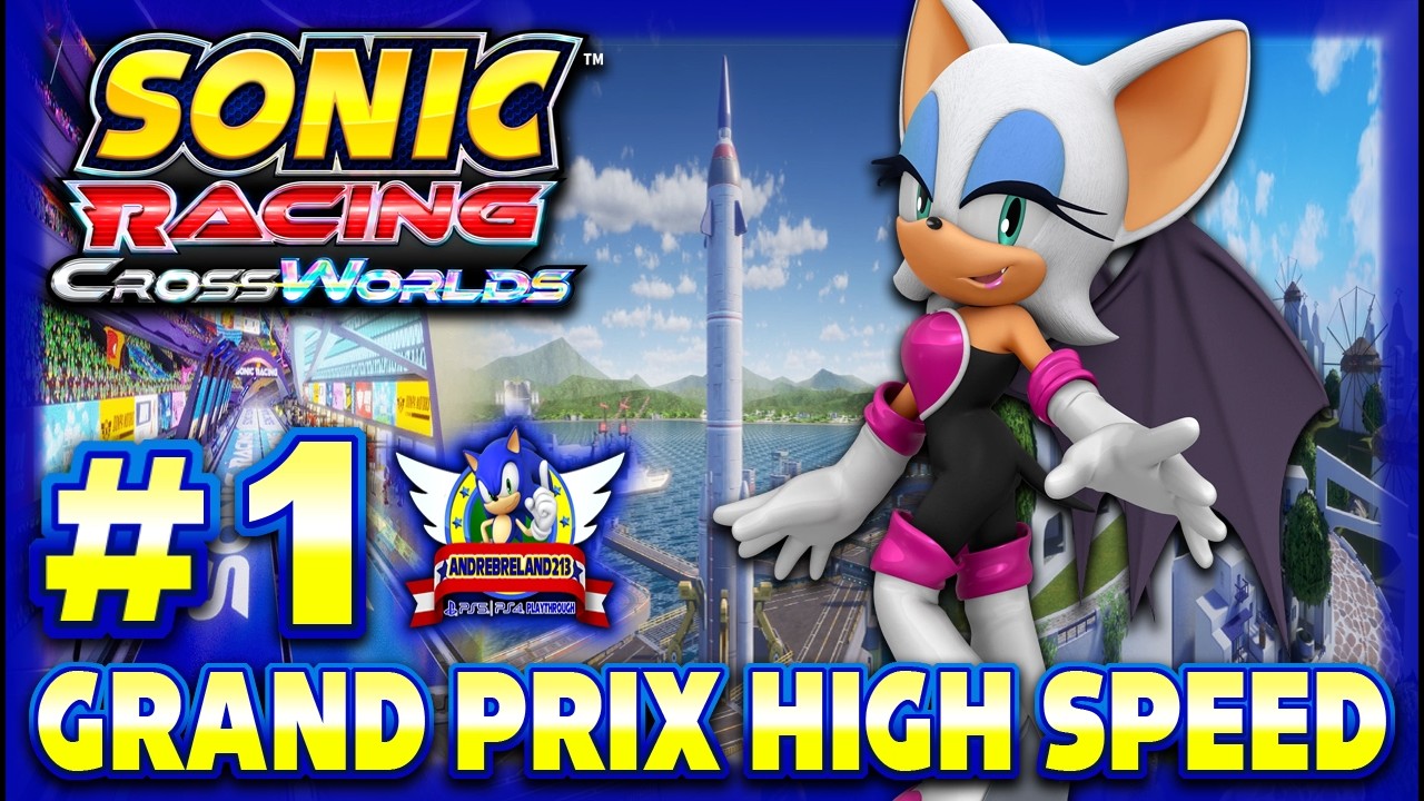 Sonic Racing: CrossWorlds PS5 (1080p60fps) - Grand Prix Part 1 with Rouge