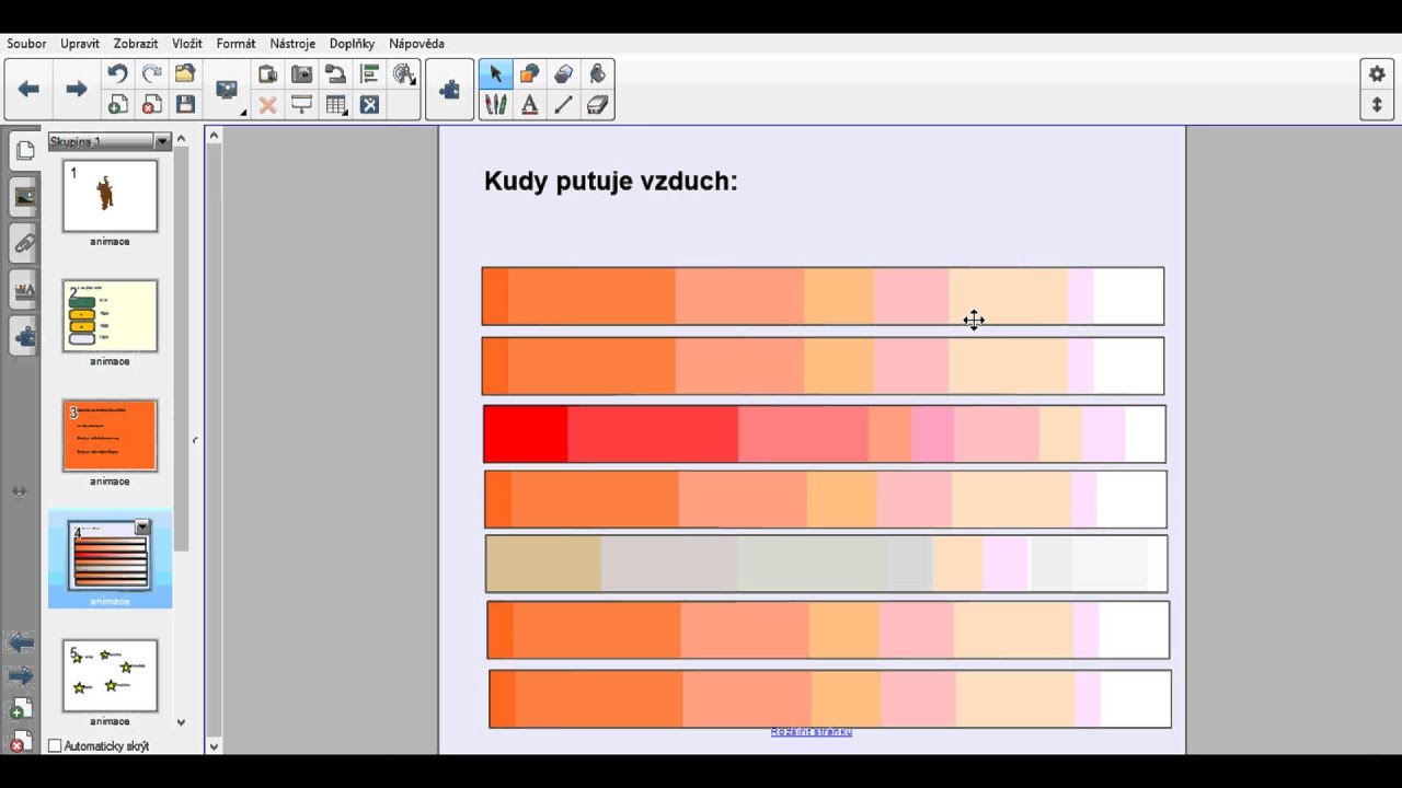 SMART Notebook - Animace na interaktivní tabuli
