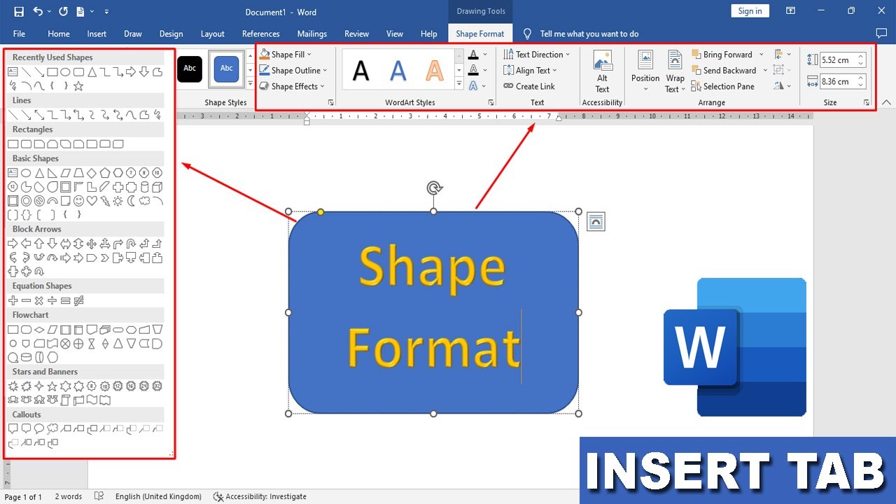 MS Word 2019 - Insert Shapes & Smart Art in Hindi || Learn How To Make Diagrams in Word in Hindi