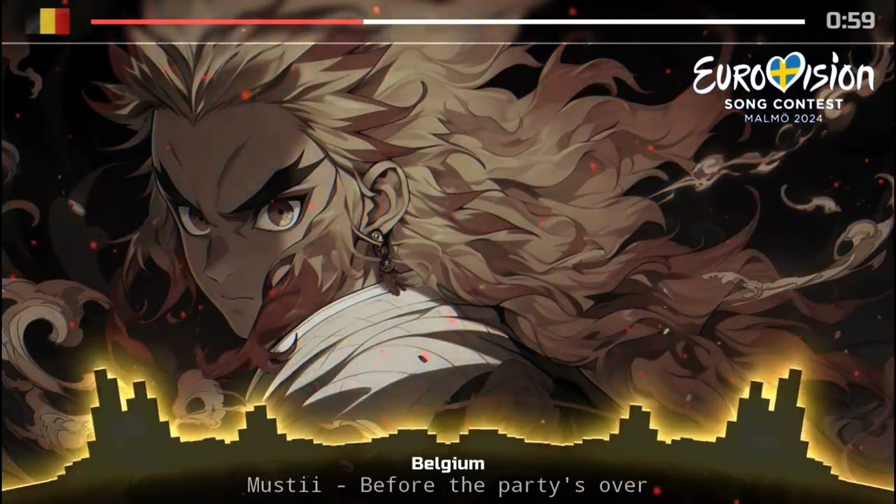 Mustii - Before the party's over (Nightcore Version) Belgium 🇧🇪 [ESC 2024]