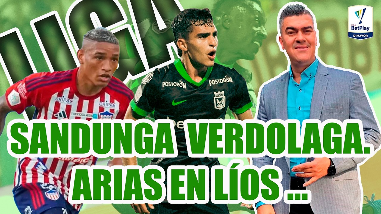 JUNIOR 0 ATL NACIONAL 4 BAILE Y SANDUNGA VERDOLAGA EN QUILLAMI. ARIAS EN LÍOS TIBURONES