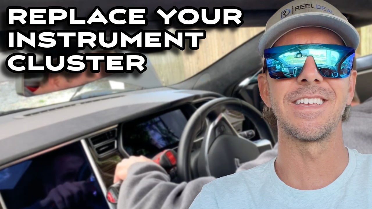 Замена приборной панели электромобиля Tesla Model S и Model X на предмет пузырьков или утечки жид...