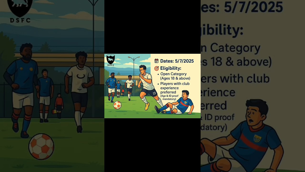 🏆 DISPARAR FC – SENIOR TEAM TRIALS Contact: 70217 45808📸 Follow us: [@disparar_fc