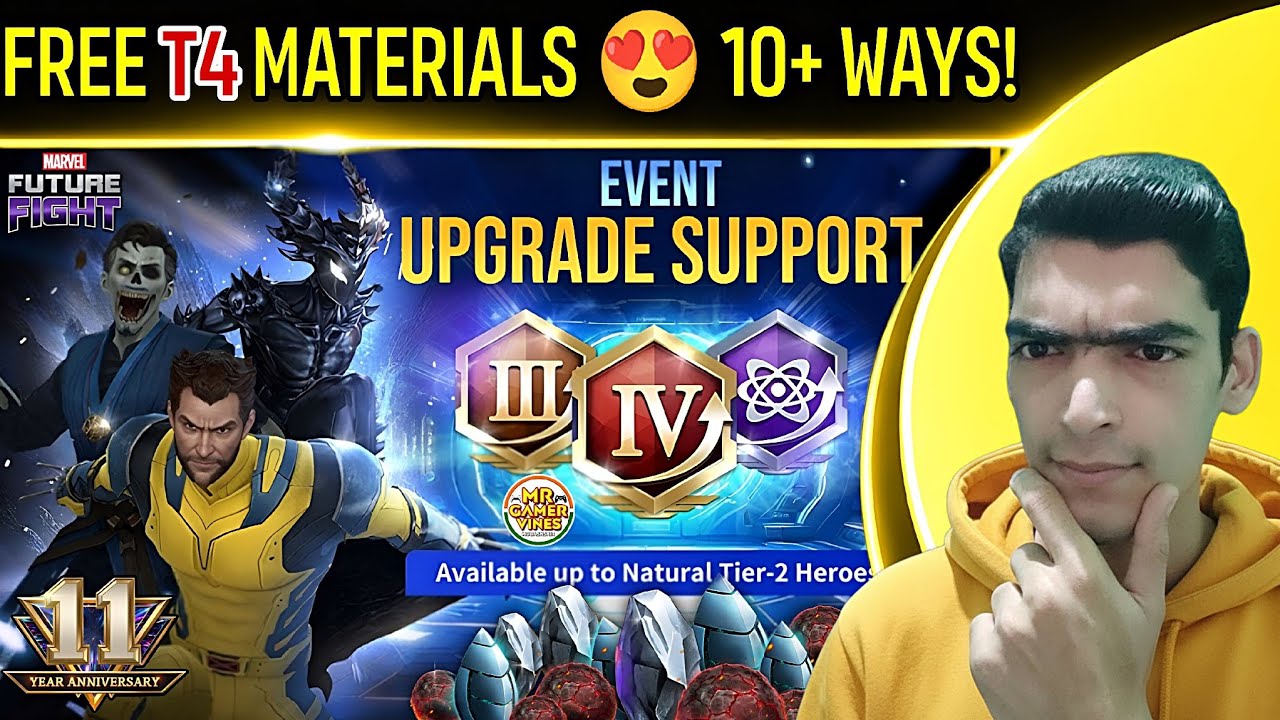FREE & EASY T4 Materials 😍 10+ Ways to Farm | Anniversary T4 Discount Guide | Marvel Future Fight