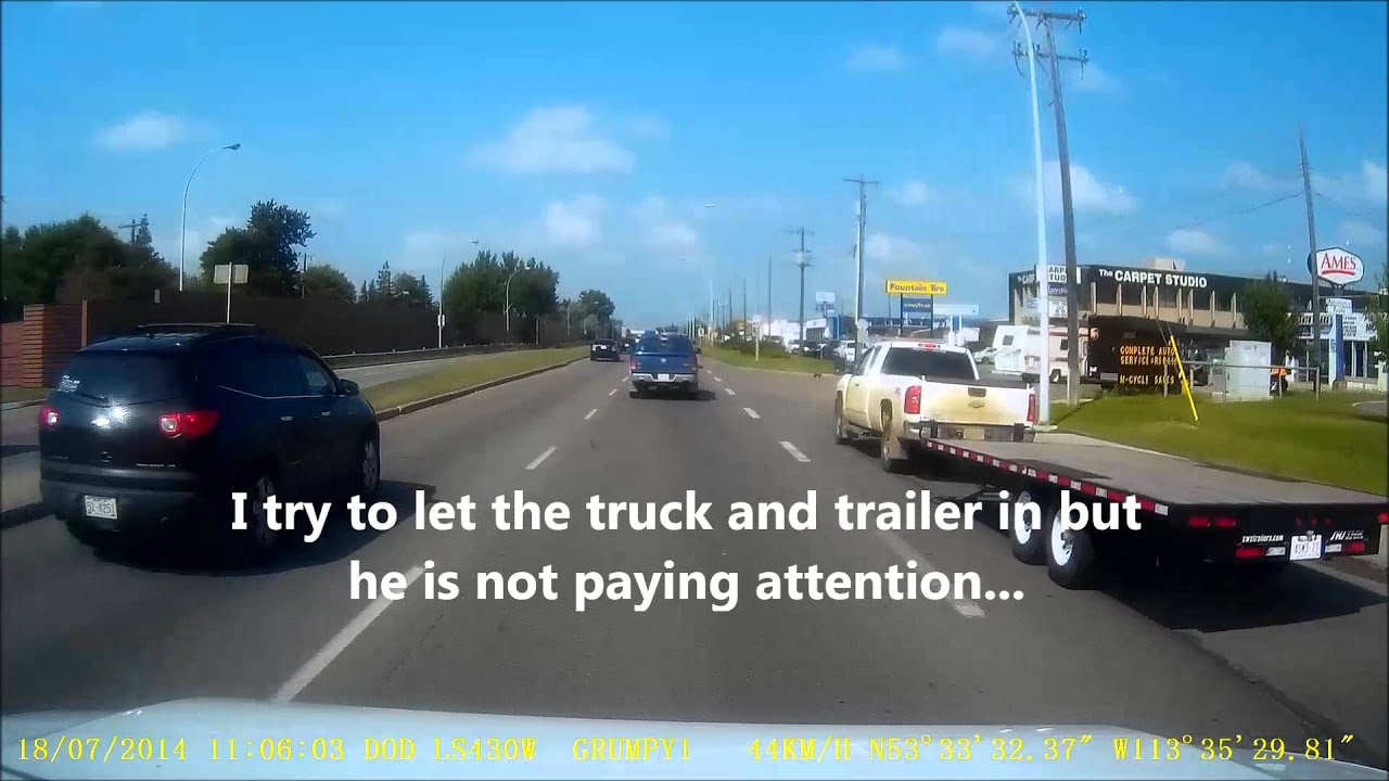 Driving Edmonton and area Bad drivers compilation #85