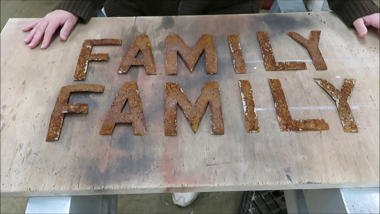 how we make metal craft letters
