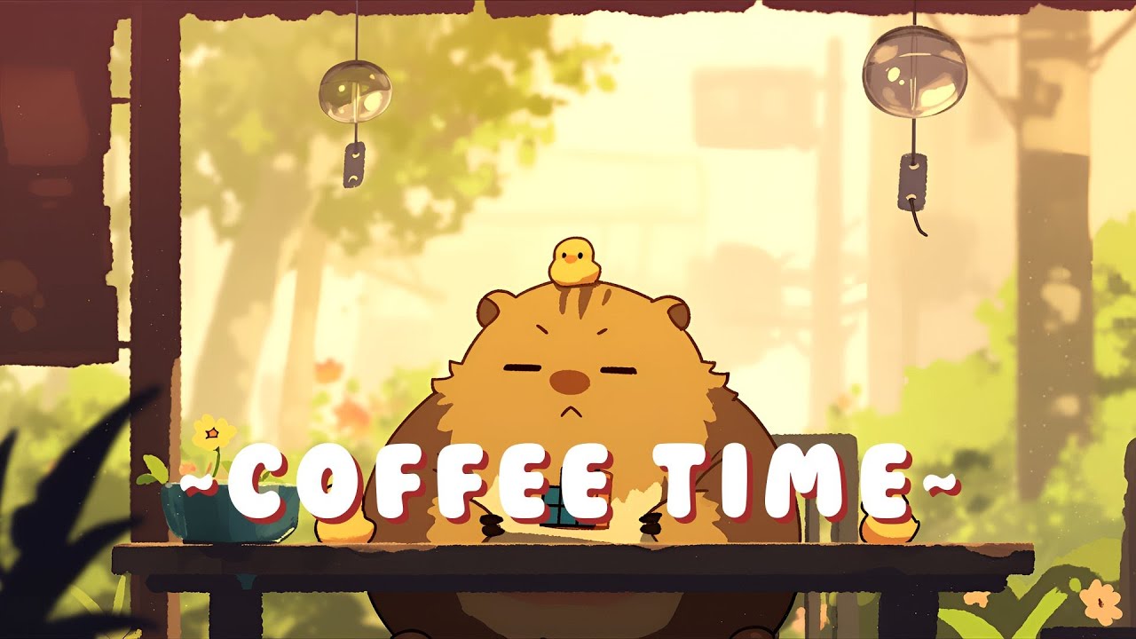 Capybara Lofi Music Station - Chill Study Music Mix ~ Quiet Moments ~ 🦫 ✨ 🌙