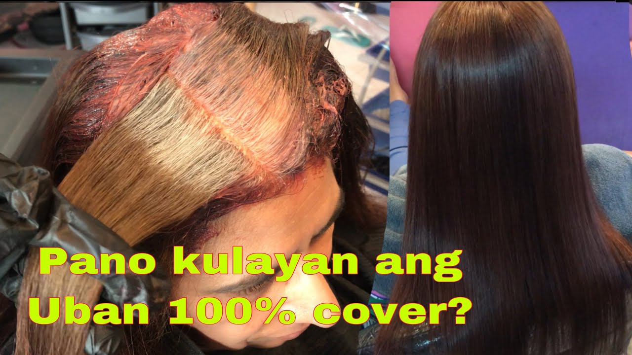 How to Cover White/Grey hair 100% | Pano kulayan ang Uban o Puting buhok tutorial