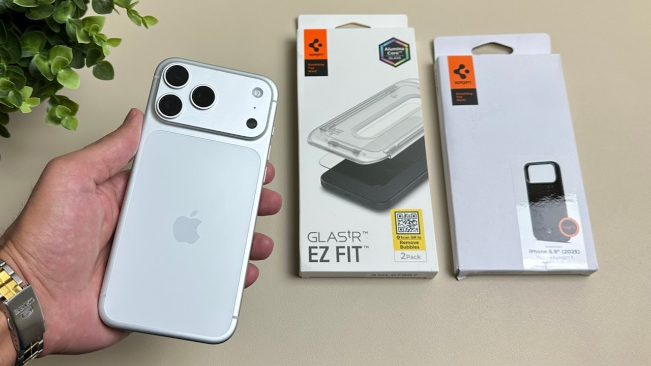 Защитная пленка Spigen EZ Fit и чехол Spigen Enzo Aramid T!!! | iPhone 17 Pro Max