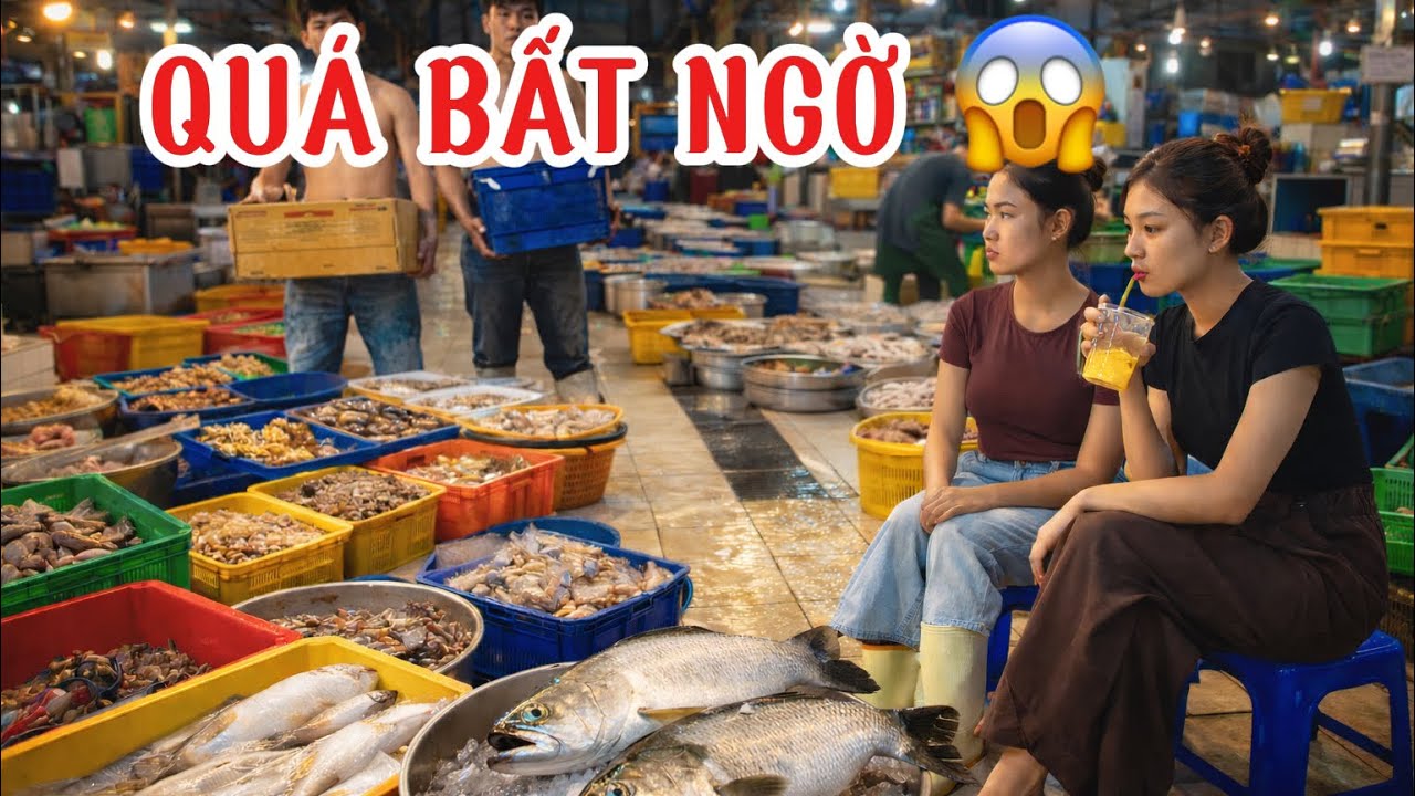 2H sáng ĐỘT NHẬP chợ hải sản LỚN NHẤT Sài Gòn (BÌNH ĐIỀN)