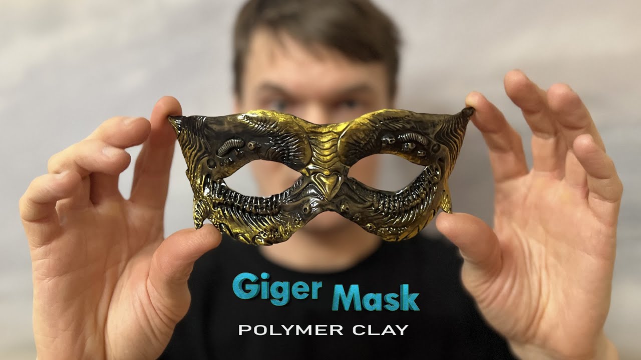 Polymer Clay Mask Making Made EASY / Giger Xenomorph Masquerade Mask