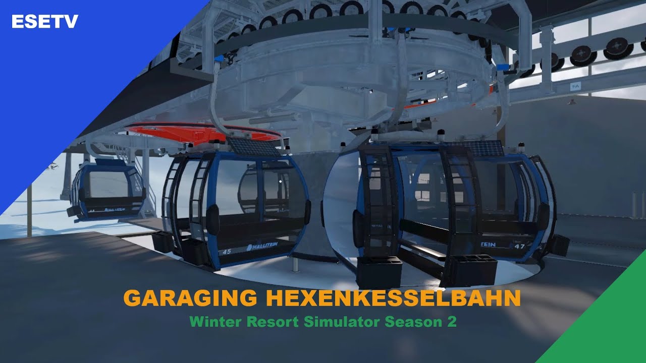 Garaging the Hexenkesselbahn, Winter Resort Simulator Season 2 gameplay