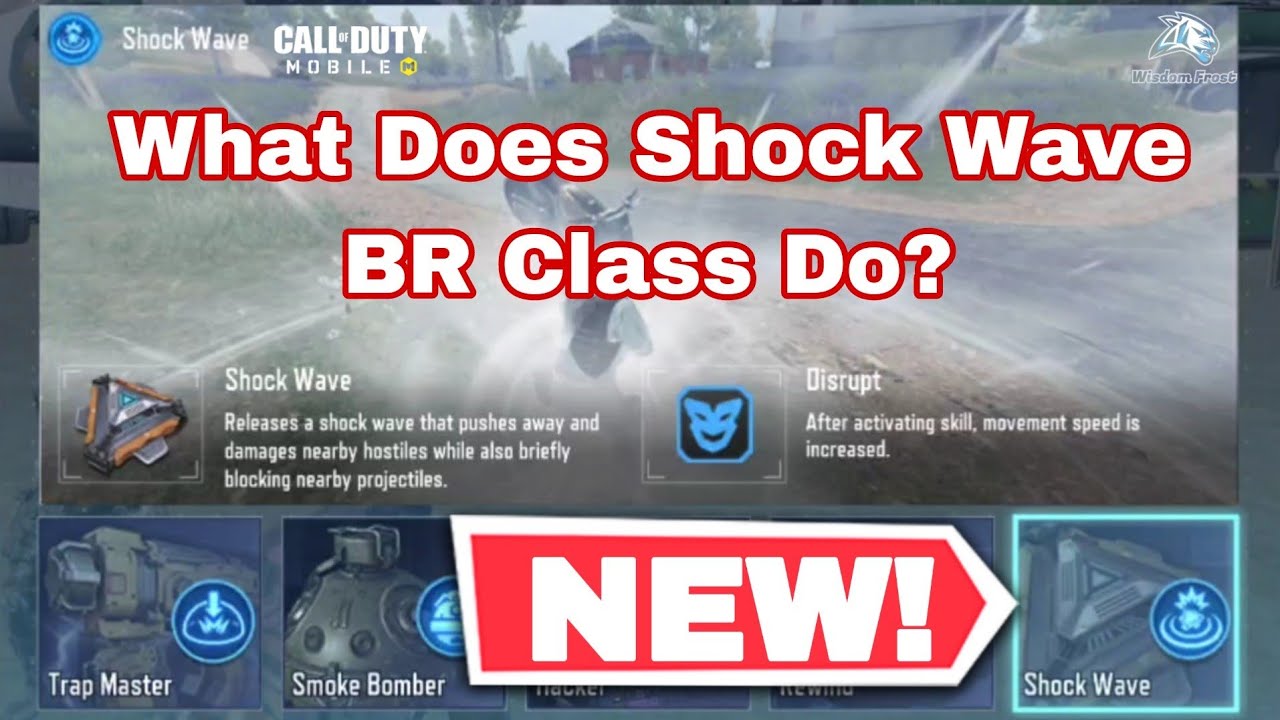 What is USE of Shock Wave BR Class in Cod Mobile