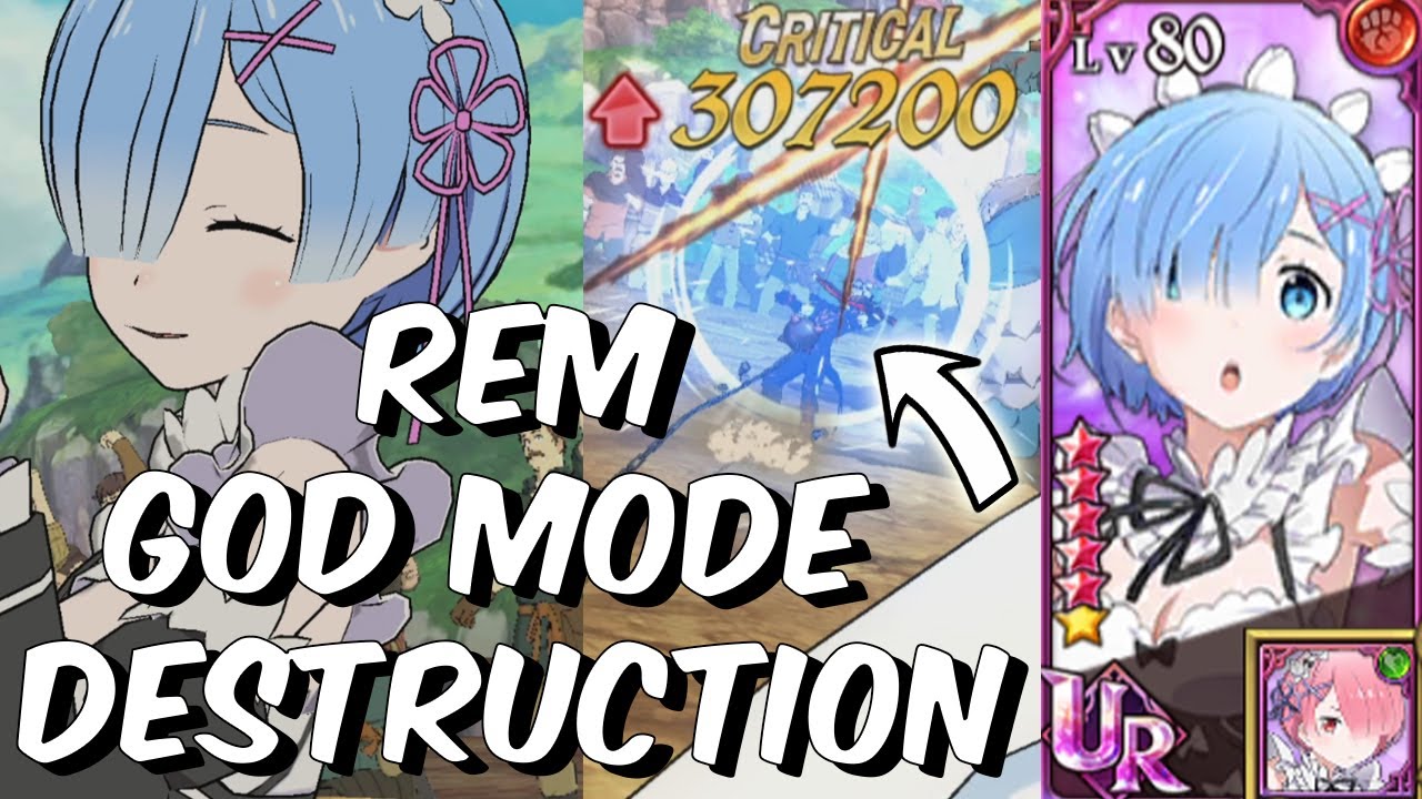 Rem GOD MODE PVP DESTRUCTION!!! SHE ACTUALLY SLAPS!!! Re:Zero - Seven Deadly Sins: Grand Cross