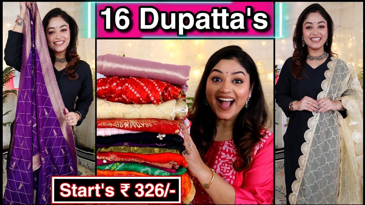 *Huge* Haul Best Dupattas Bandhej, Banarasi, organza in Amazon Haul| Online Shopping |Vaishali Mitra