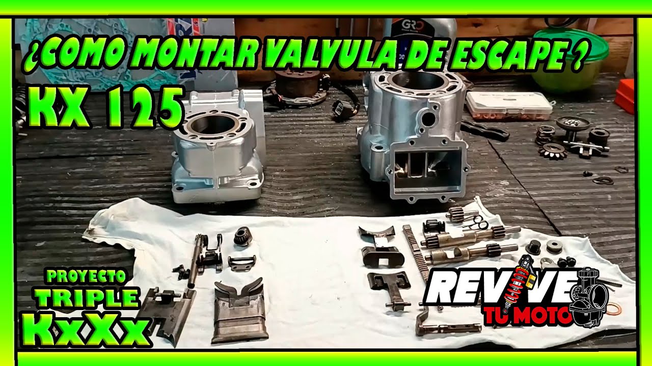 Como MONTAR VALVULA de ESCAPE KAWASAKI KX 125 - REVIVETUMOTO