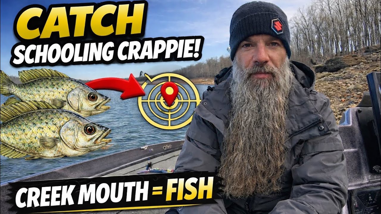 Why Creek Mouths Hold Schooling Winter Crappie (And How I Fish Them)