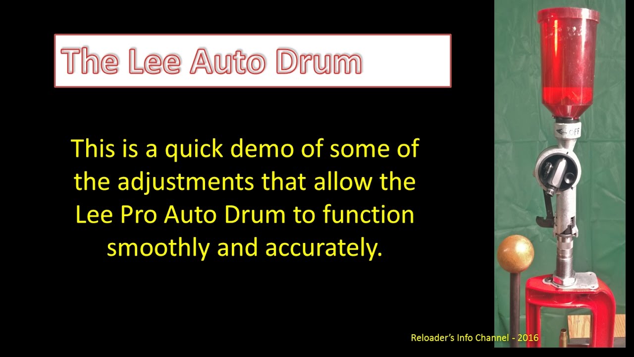 Lee Auto Drum Adjustments