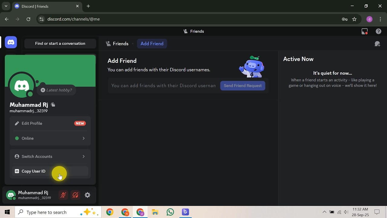 Как найти пользователя Discord по имени