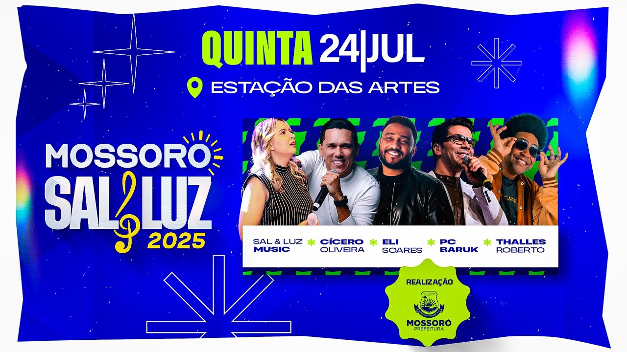 Mossoró Sal & Luz 2025 ao vivo | Quinta-feira (24) - Transmissão Oficial