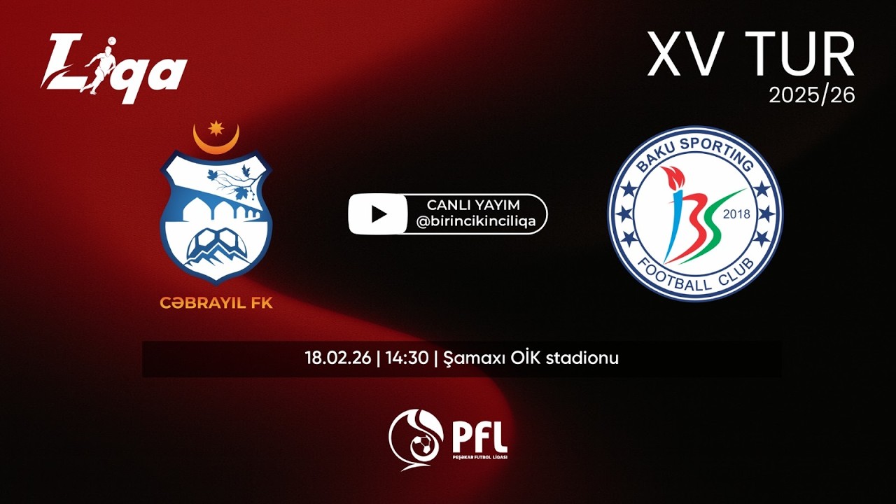 I Liqa 2025/2026 mövsümü XV tur “Cəbrayıl” – “Baku Sportinq”