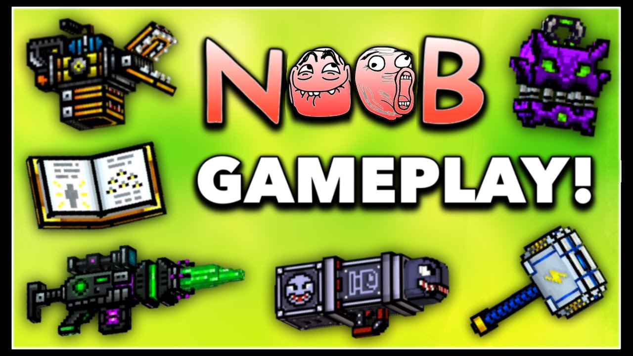 Pixel Gun 3D - Noob Weapon Gameplay!