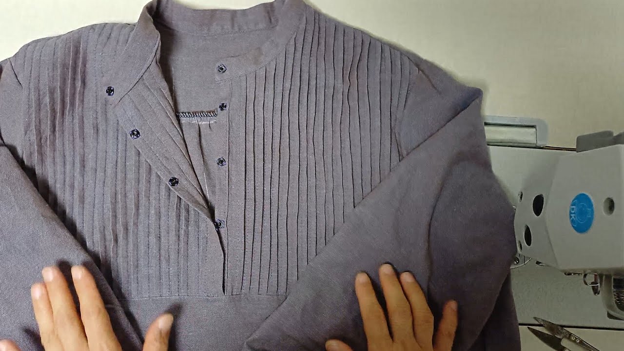 핀턱 블라우스 만들기. DIY. 간단한 옷 만들기