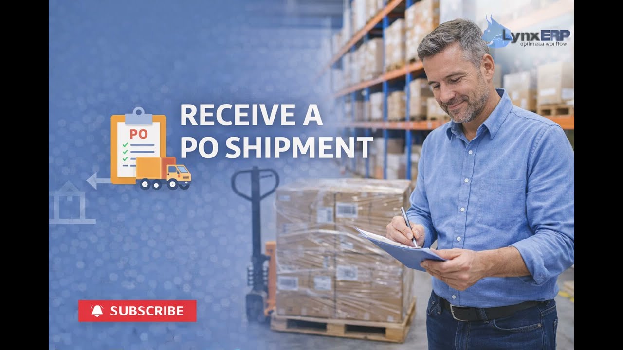 Receive a PO Shipment Stock Location