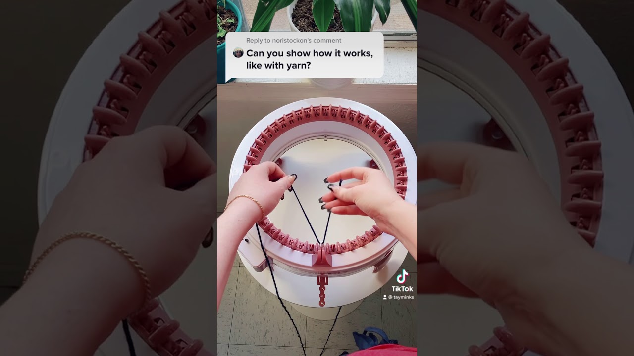 How to Cast On (Begin) on a Loom Knitting Machine
