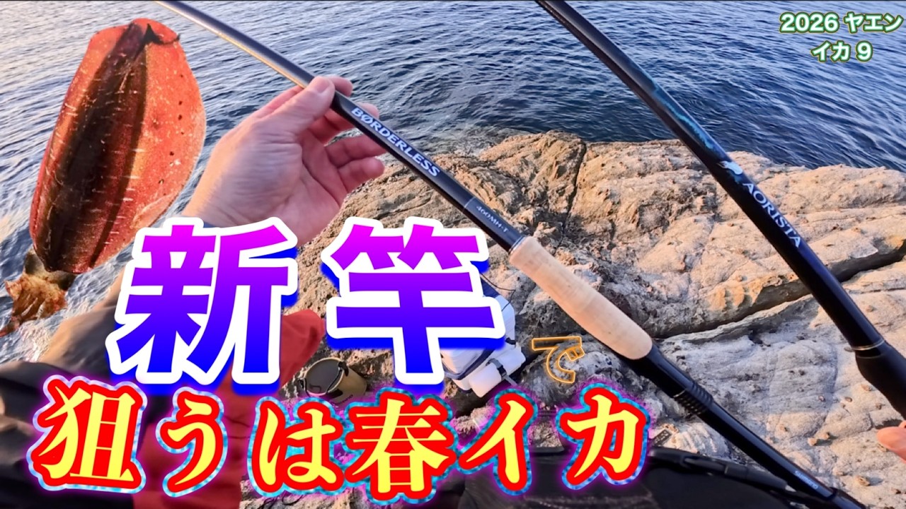 2026 ヤエン (イカ)　９　【新竿で狙うは春イカ】