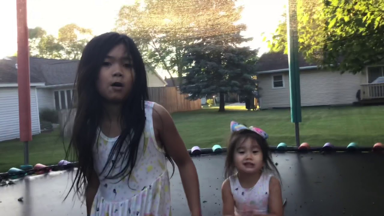 Frontflips and cartwheels on trampoline