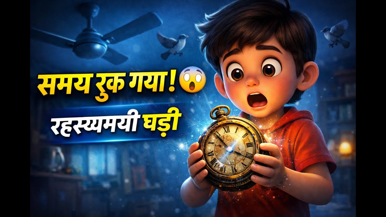 रहस्यमयी घड़ी और समय की कीमत | Toons tail | Kids learning story | Inspirational story