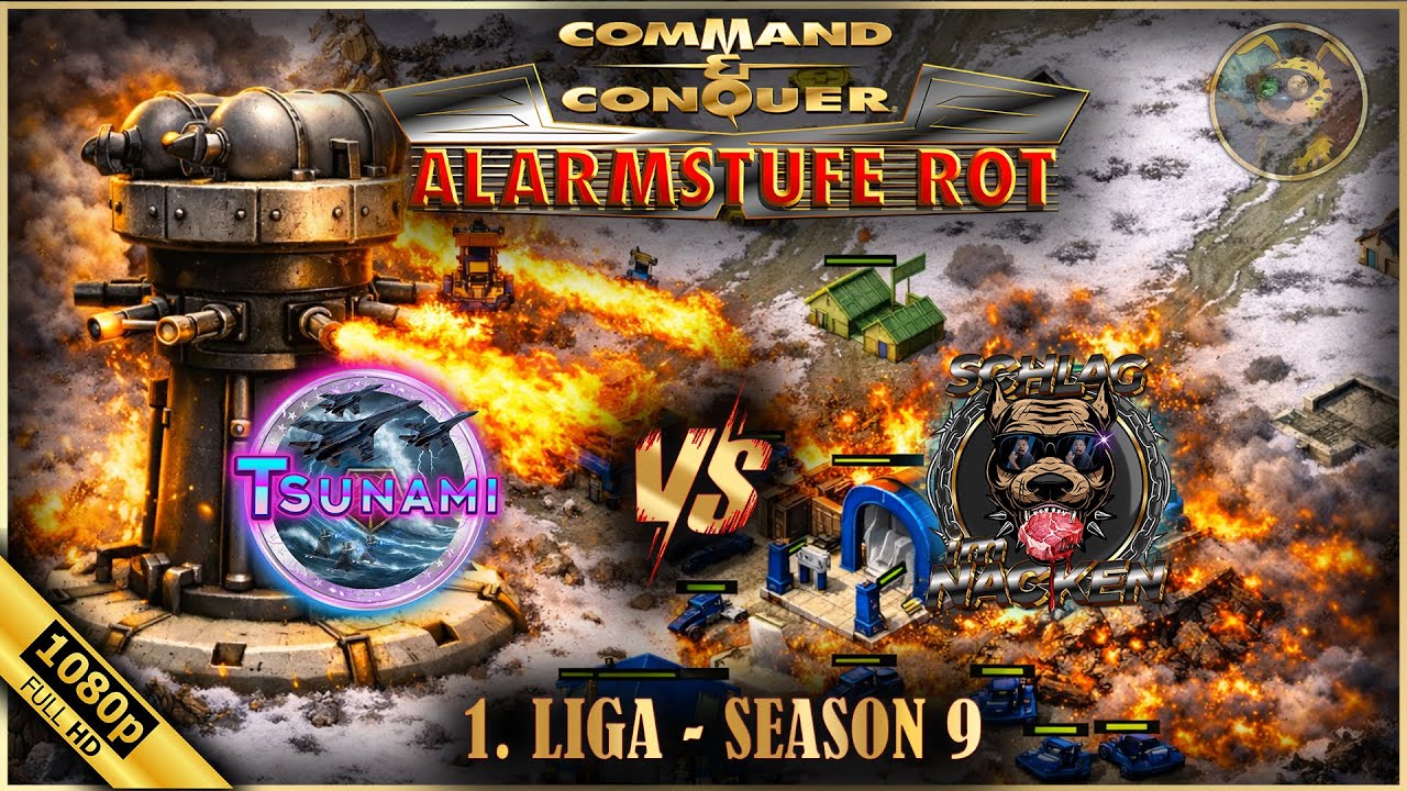 FLAMMEN! | Command and Conquer Red Alert eSports Classic League 2026 | Tsunami vs. SchlagImNacken
