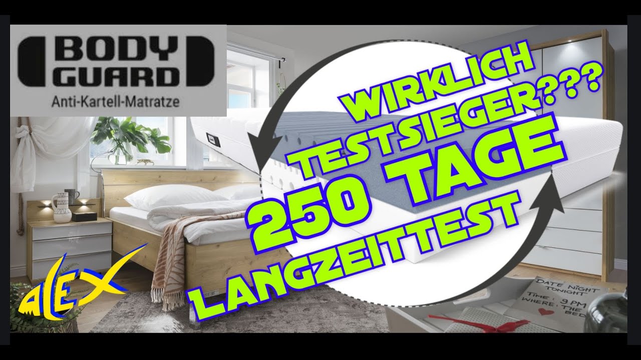 Bodyguard Anti Kartell Matratze von Bett1.de | Langzeit Test 250 Nächte | Erfahrungsbericht + Fazit