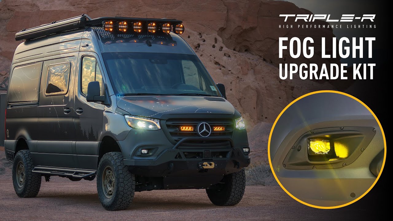 TRIPLE-R LIGHTS | Mercedes Sprinter (Non-Fog) Carbon-2 Fog Light Upgrade Kit Installation
