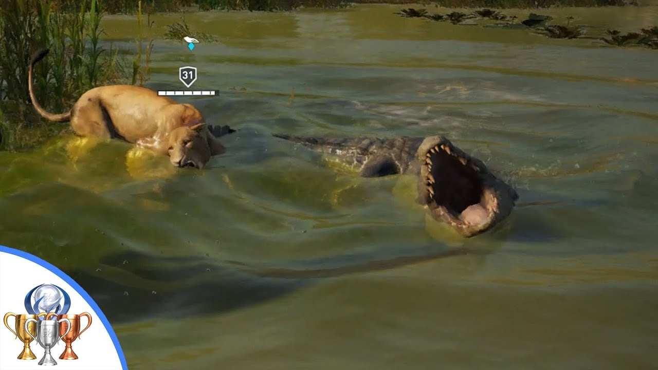 Assassin's Creed Origins - Set Up Date Trophy - Taming a Lion and Bringing it to a Crocodile
