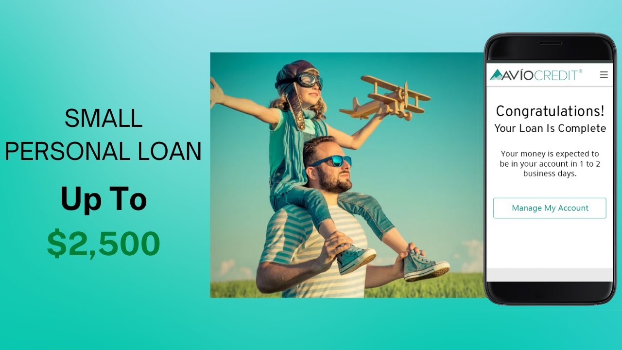 Avio Credit Personal Loan Application ($1,000 - $2,500)