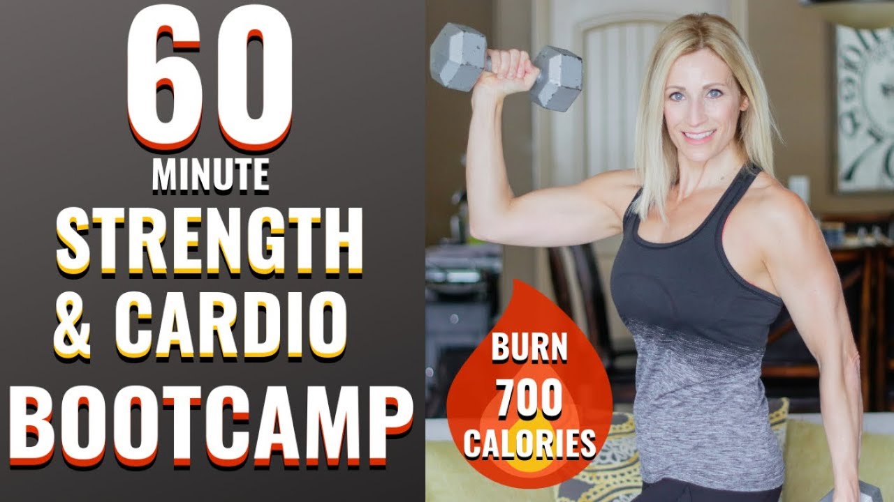 60 Minute Strength and Cardio Bootcamp | Burn Over 700 Calories!🔥🔥🔥