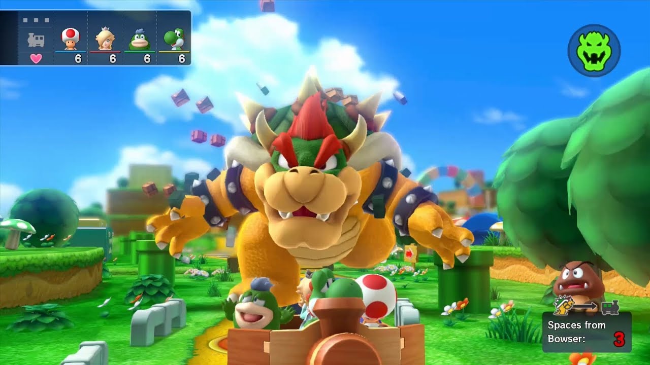 Mario Party 10 Bowser Party #252 Toad, Rosalina, Spike, Yoshi Mushroom Park Master Difficulty