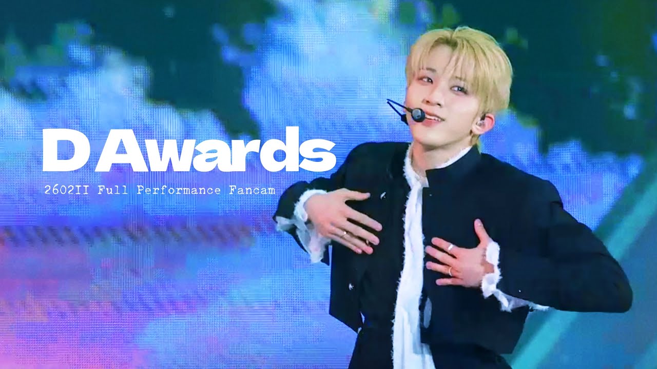 260211 D Awards Full Performance AHOF DAISUKE 직캠 4K FANCAM FOCUS