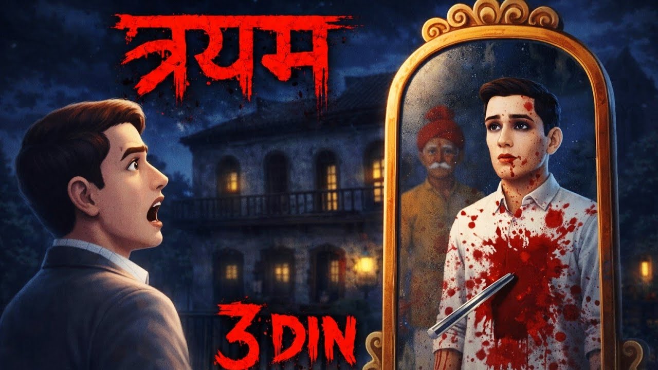 त्रयम् | Haunted Mirror Hindi Horror Story | Creepy Stories | Animated Stories