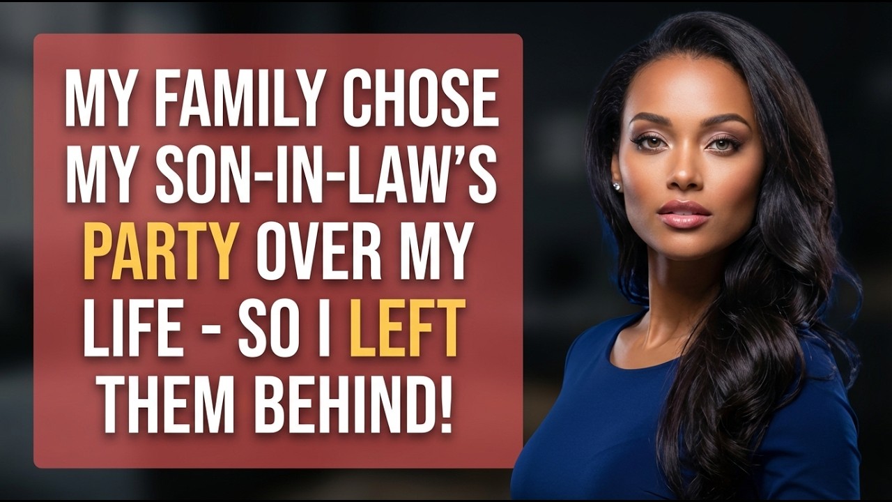 My family chose my son-in-law's party over my life — So I left them behind!