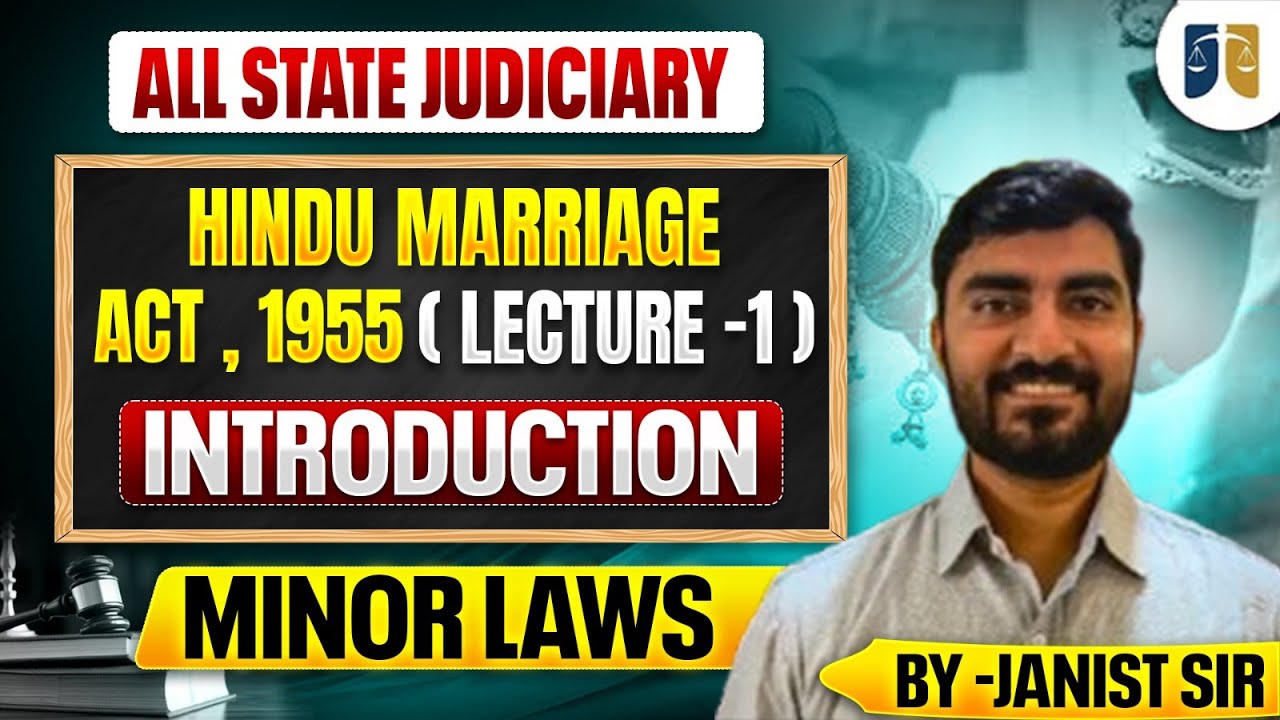 Introduction to Hindu Marriage Act | Personal Law vs Constitutional Law | Judiciary Aspirants