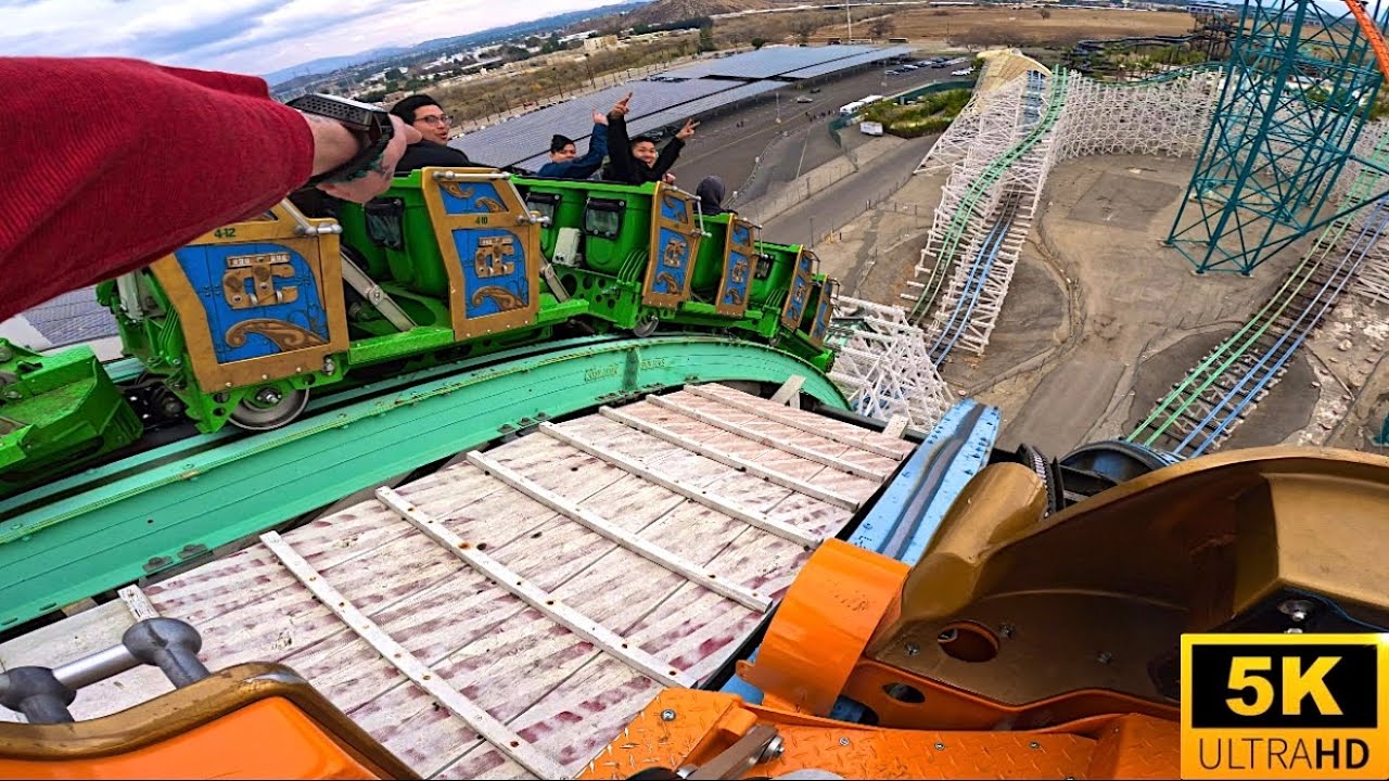 Twisted Colossus POV 5K SICK “DUELING” HYBRID COASTER! Six Flags Magic Mountain,CA