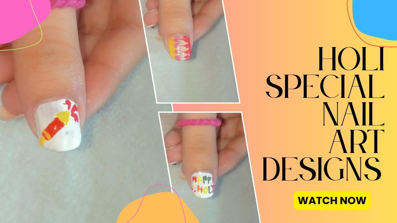 🔴Let’s Create Holi Festival Nails Together 🌸🌈 | Live Nail Art💅🏻