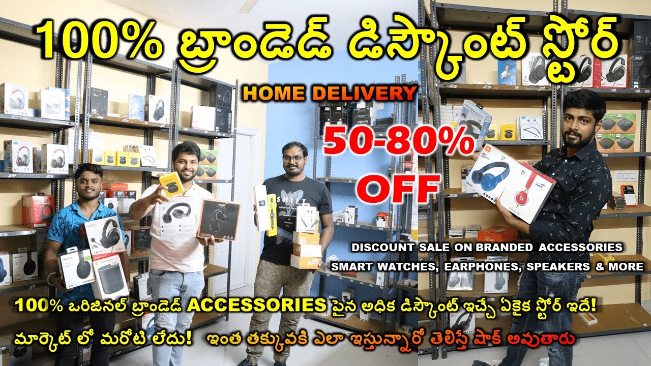 Buy 100% Original Branded Mobile Accessories at Discounted Prices, 50-80% OFF on Watches, Earphones