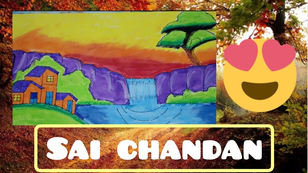 draw a scenery || sai chandan patra || 😍😀😃